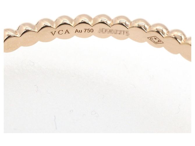 Pendientes de aro Van Cleef & Arpels Perlee Gold Pearl - vista 5