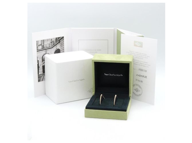 Pendientes de aro Van Cleef & Arpels Perlee Gold Pearl - vista 6