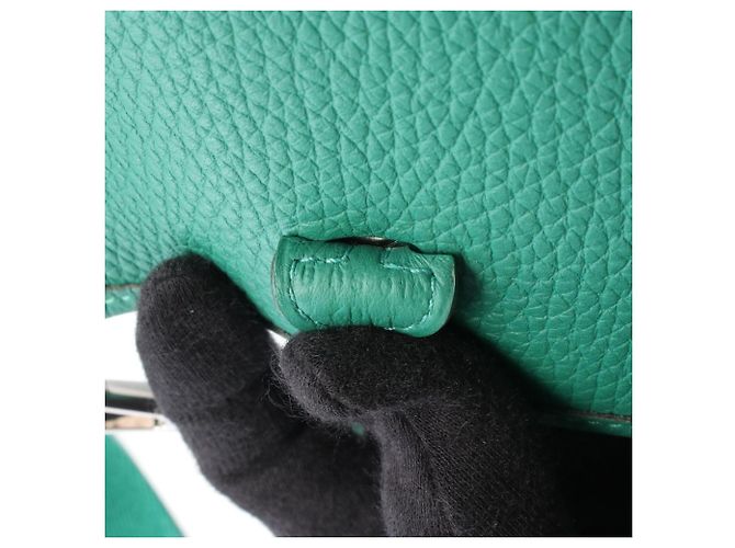 Hermès Borsa a tracolla Hermes Evelyne TPM Green - vista 5