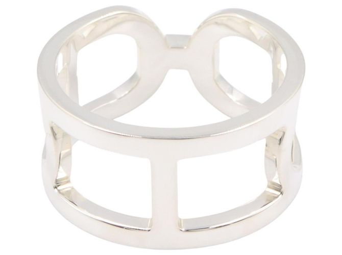 Ring Anel Hermès Ever MM Prata - vista 3