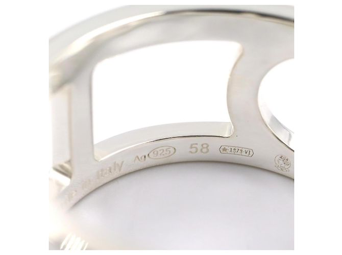 Ring Anel Hermès Ever MM Prata - vista 5