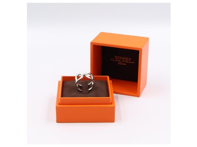 Ring Anel Hermès Ever MM Prata - vista 8