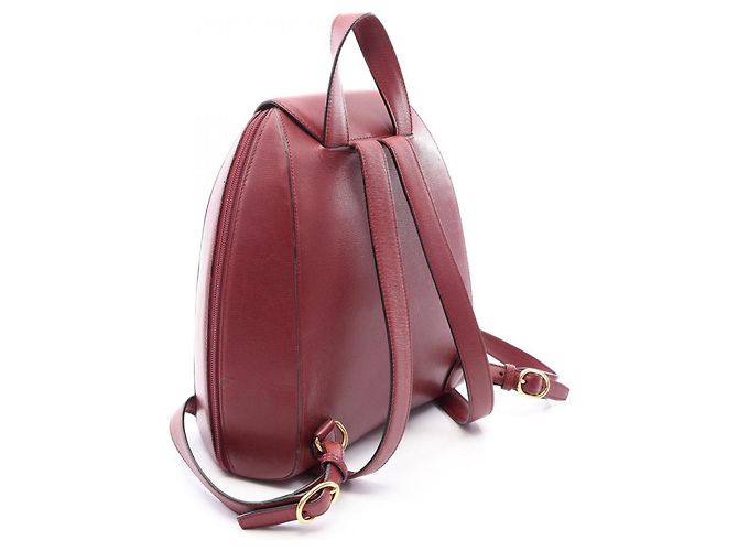 Cartier Must Line Bordeaux Leather Backpack - view 2