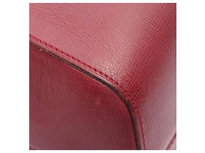 Cartier Must Line Bordeaux Leather Backpack - view 7