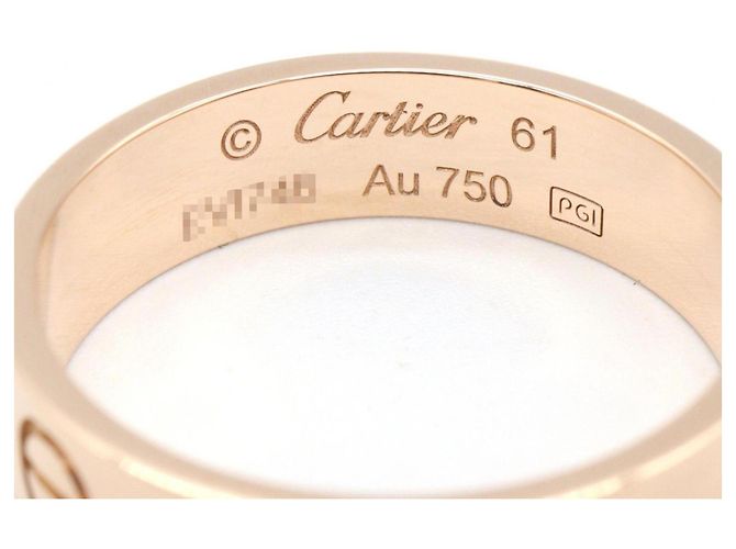 Anello Cartier Love in oro rosa 18K - vista 3