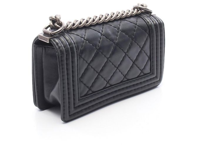 Bolso de hombro Chanel Boy Small Wild Stitch - vista 2