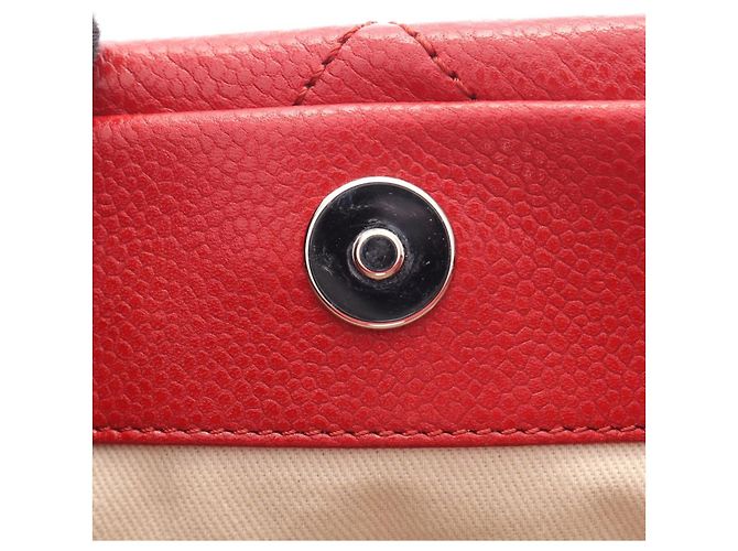 Sac cabas Chanel Matelassé rouge - vue 6