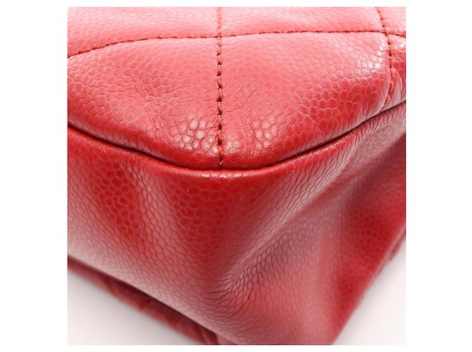 Sac cabas Chanel Matelassé rouge - vue 7