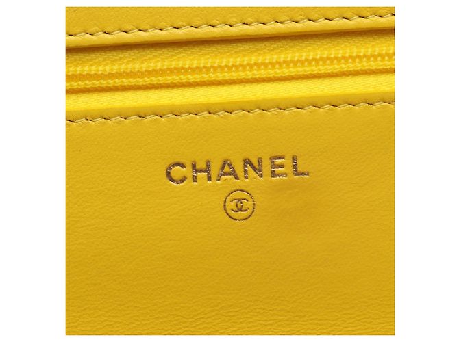Chanel Matelassé Schultertasche Gelb - Ansicht 5