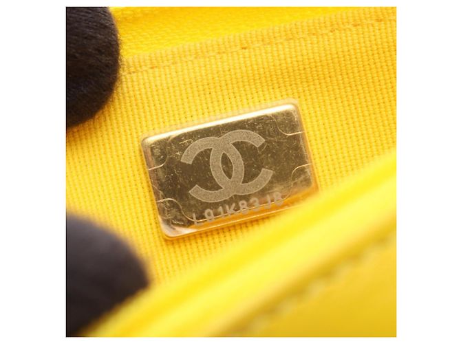 Chanel Matelassé Schultertasche Gelb - Ansicht 6