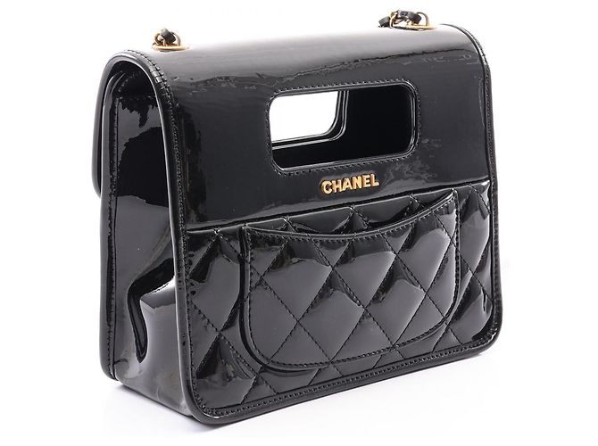 Borsa Mini Flap Chanel Matelassé con manico superiore - vista 2