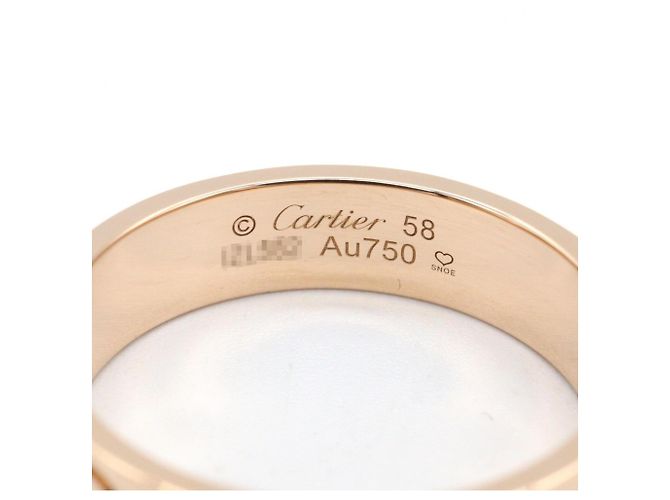 Anello Cartier Love in oro rosa 18K - vista 3