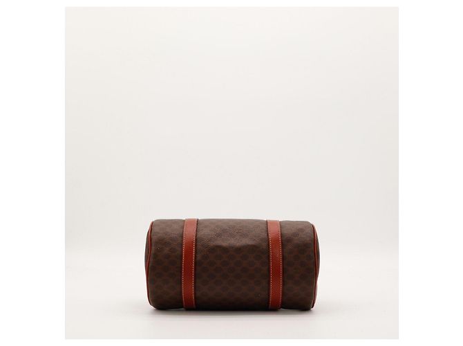 Céline Sac Boston Celine Monogram Canvas Leather Brown - vue 5