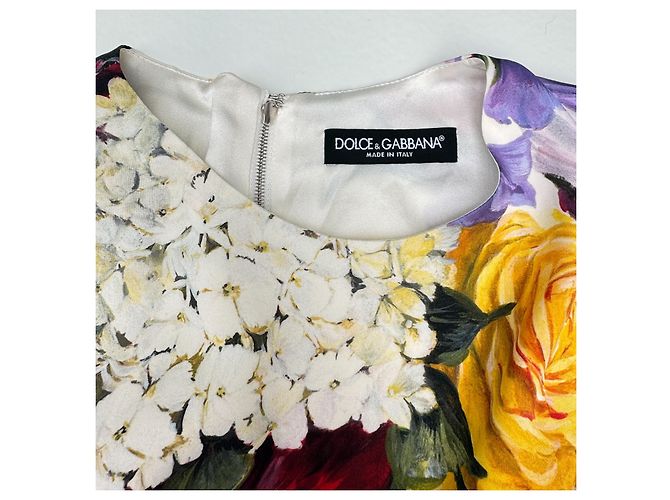 Dolce & Gabbana Vestido Midi de Seda Estampado Floral Primavera 2019 - vista 3