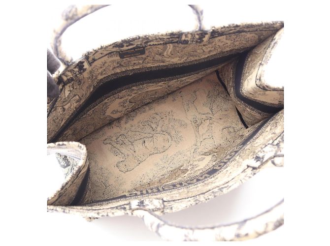 Borsa Christian Dior Dior Book Tote Large Toile de Jouy - vista 3