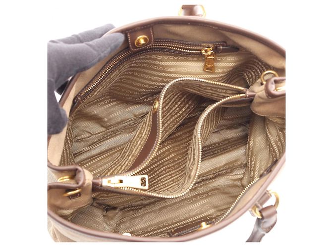 Prada LOGO JACQUARD 2-Way Handbag - view 3