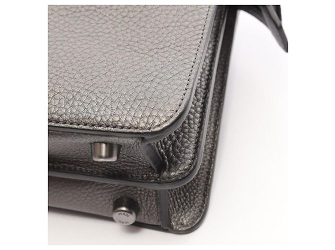 Borsa a mano 2-Way Fendi Peekaboo I.U Small Metallic - vista 6