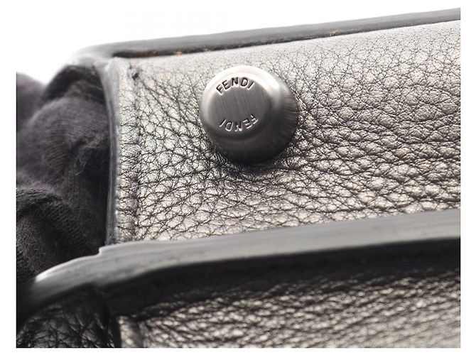 Borsa a mano 2-Way Fendi Peekaboo I.U Small Metallic - vista 7