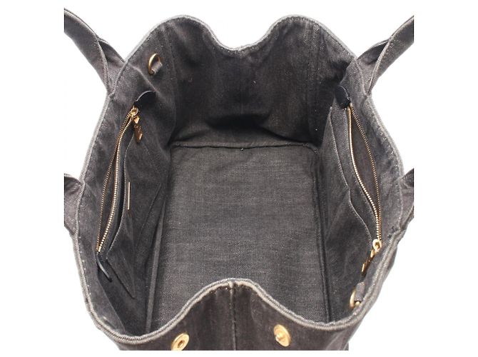 Prada Canapa Denim Tote Bag - view 3