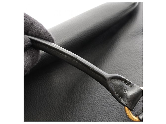 Prada Black Leather 2-Way Handbag - view 9