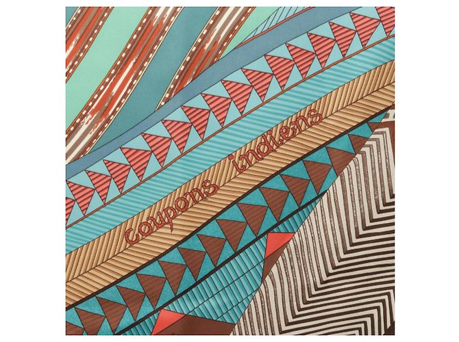 Hermès Hermes Carre 90 Coupons Indians Scarf - vista 5