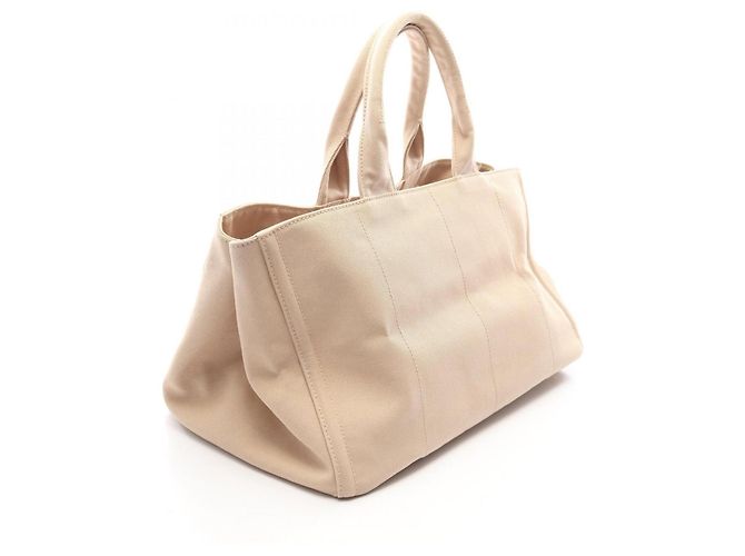 Tote Prada Canapa Beige Canvas Handbag - view 2
