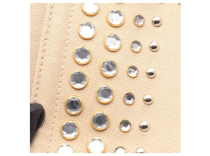 Tote Prada Canapa Beige Canvas Handbag - view 7
