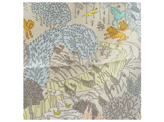 Hermès Foulard Hermes Carre 90 Le Carnaval des Animals - vista 5