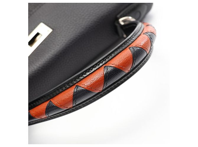 Hermès Borsa Hermes Kelly 28 Gallop Blue Indigo Cuivre - vista 10