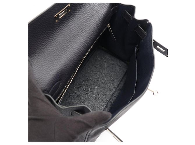 Hermès Borsa Hermes Kelly 28 Gallop Blue Indigo Cuivre - vista 3