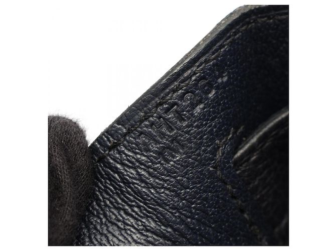 Hermès Borsa Hermes Kelly 28 Gallop Blue Indigo Cuivre - vista 5