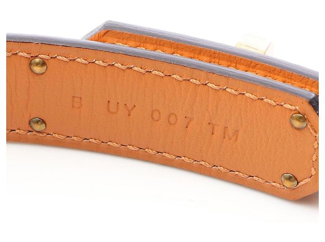 Cinto Hermès Kelly em couro Epsom marrom e dourado - vista 5