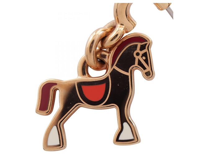 Hermès Orecchini a lobo Hermes Cheval Grand Parade placcati oro - vista 6