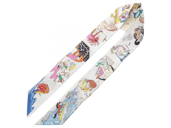 Hermès Twilly Academia Hippica Ribbon Scarf - Ansicht 3