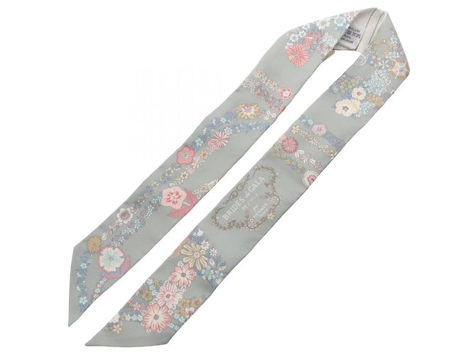 Hermès Hermes Twilly BRIDES de GALA en fleurs Ribbon Scarf - Ansicht 2