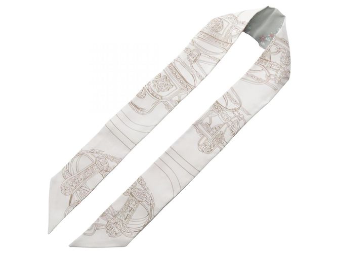Hermès Hermes Twilly BRIDES de GALA en fleurs Ribbon Scarf - Ansicht 3