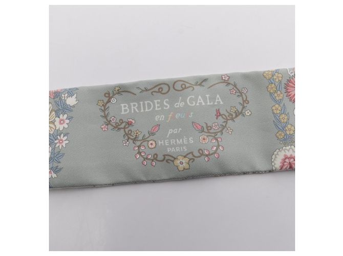 Hermès Hermes Twilly BRIDES de GALA en fleurs Ribbon Scarf - Ansicht 7