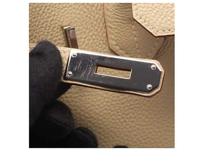 Hermès Hermes Birkin 30 Parchment Handtasche - Ansicht 12