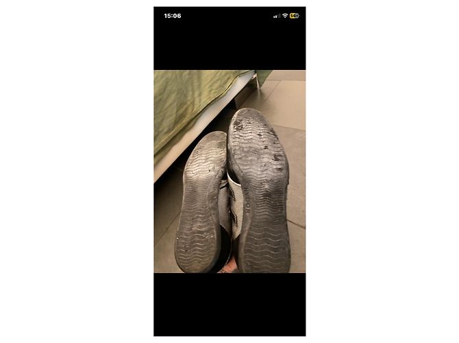 Sneakers Hogan in Pelle e Camoscio Nere e Argento - vista 5