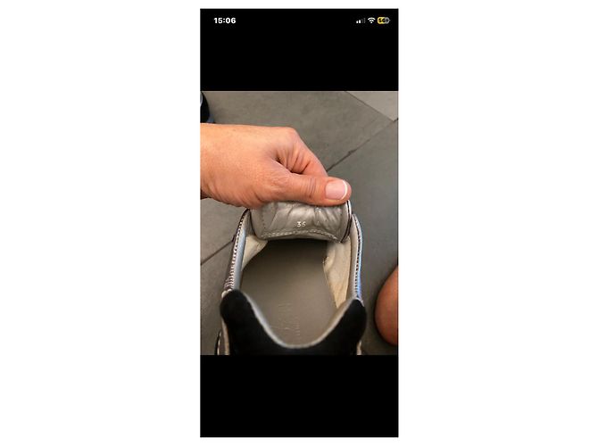 Sneakers Hogan in Pelle e Camoscio Nere e Argento - vista 6