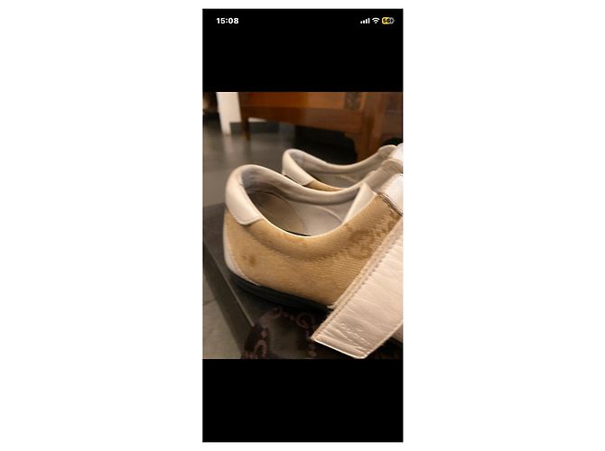Gucci-Sneaker aus Monogramm-Canvas und Leder - Ansicht 4