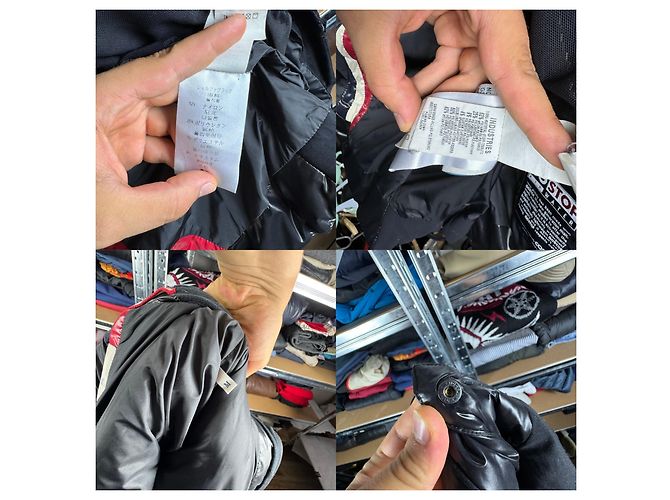 Giacca da sci lucida con cappuccio trapuntato e maschera Moncler Grenoble da donna, Nero, Taglia M - vista 15