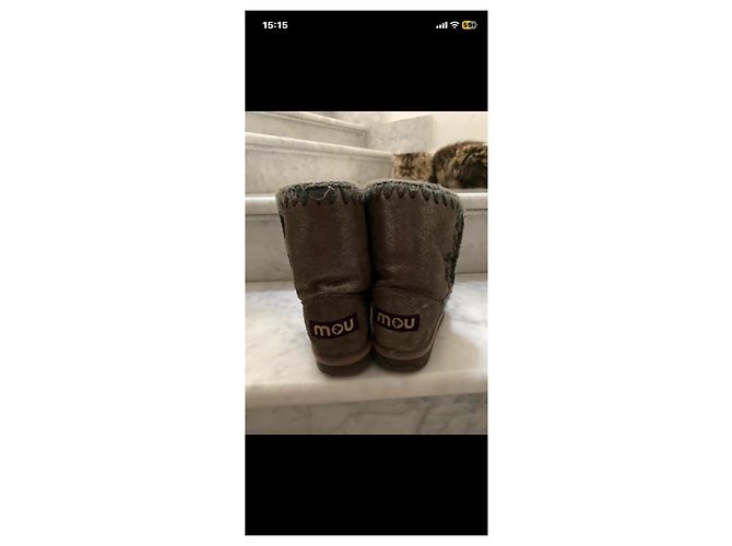 Mou Boots Mou Bottines en Cuir Métallisé - vue 2