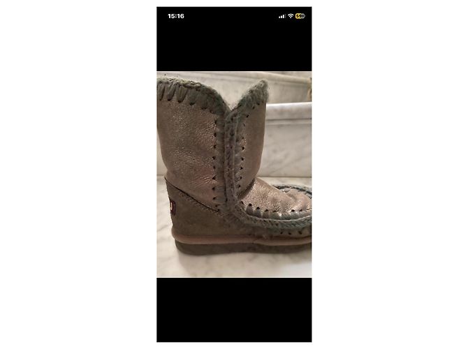 Mou Boots Mou Bottines en Cuir Métallisé - vue 5