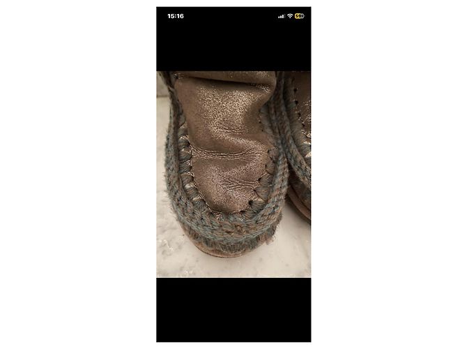 Mou Boots Mou Bottines en Cuir Métallisé - vue 6