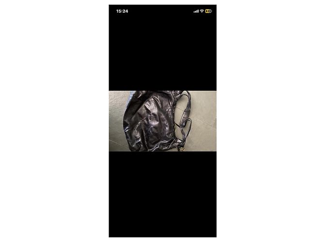 Autre Marque Nannini Schultertasche aus schwarzem Leder - Ansicht 2