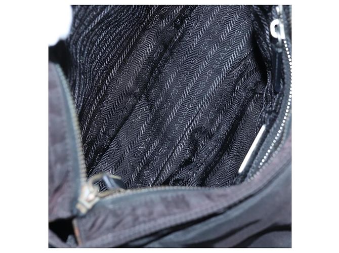 Prada Double Pocket Buckle Flap Tessuto and Leather Medium - vista 5