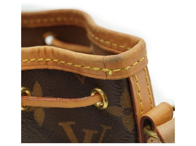 Noe Louis Vuitton Monogram Nano Noé Marrone Pelle - vista 11