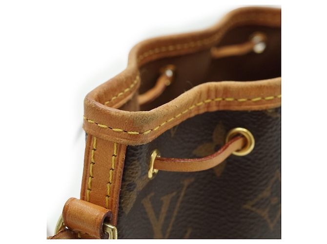 Noe Louis Vuitton Monogram Nano Noé Marrone Pelle - vista 12