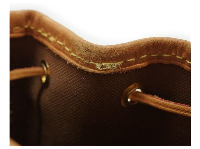 Noe Louis Vuitton Monogram Nano Noé Marrone Pelle - vista 13